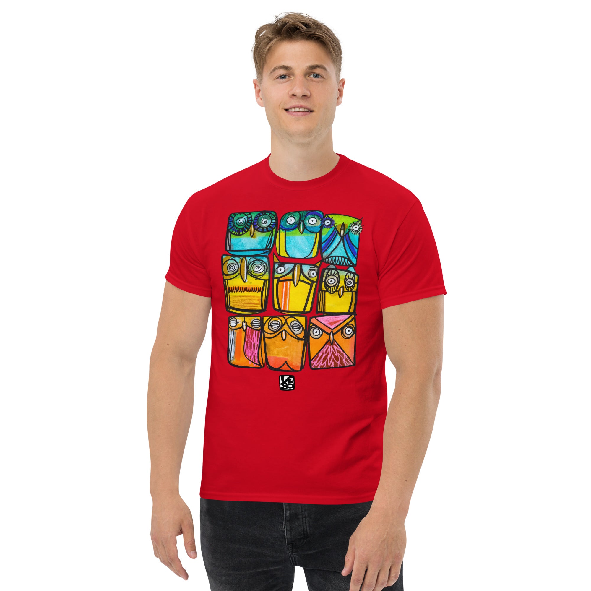 A Parliament of Rainbow Owls - Rainbow Collection - Lebo Unisex Short Sleeve T-Shirt